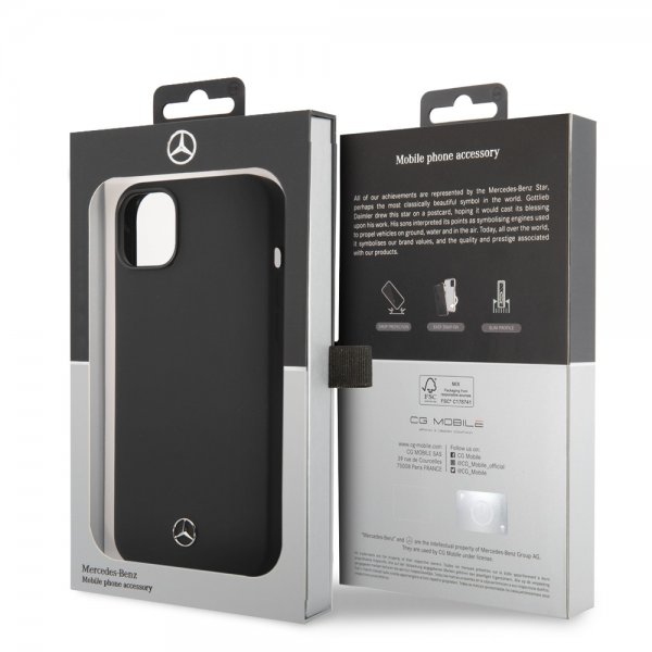 iPhone 14 Plus Skal Liquid Silicone Svart