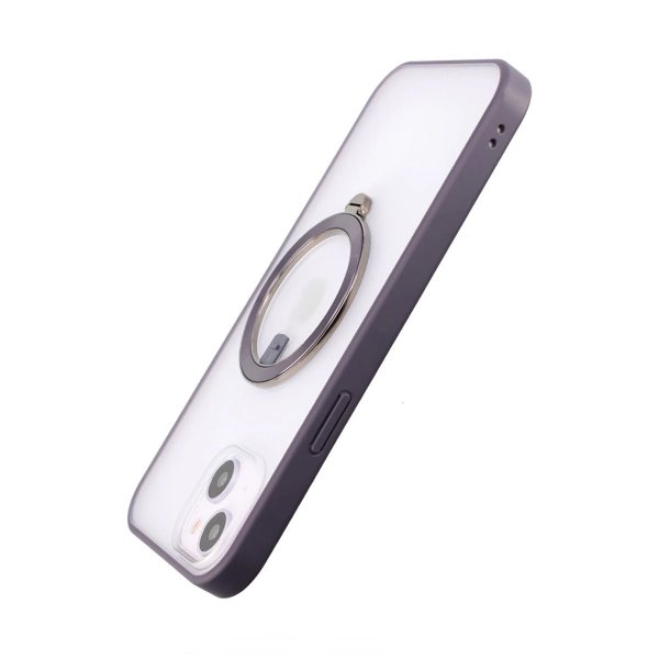 iPhone 14 Plus Skal Roterbart MagSafe Stativ Lila