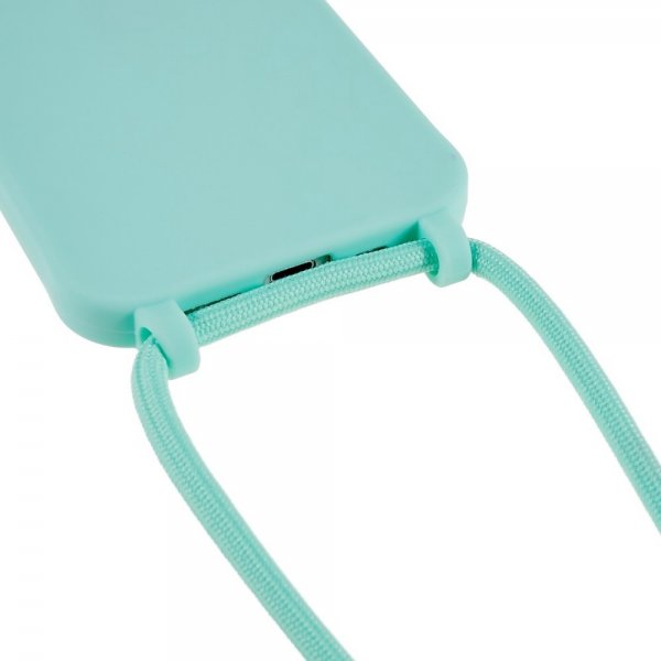 iPhone 14 Plus Skal med Strap Grön