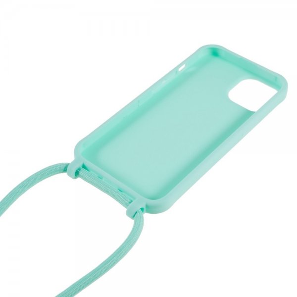 iPhone 14 Plus Skal med Strap Grön
