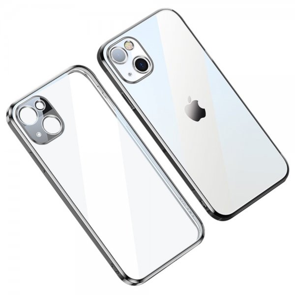 iPhone 14 Plus Skal Pläterad Kant Silver