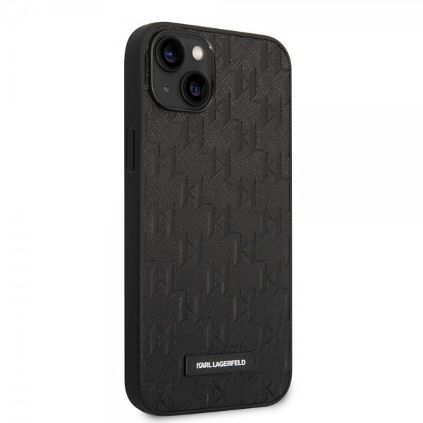 iPhone 14 Plus Skal Saffiano Monogram Svart
