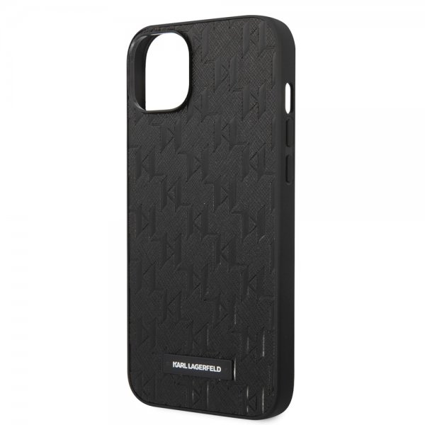 iPhone 14 Plus Skal Saffiano Monogram Svart