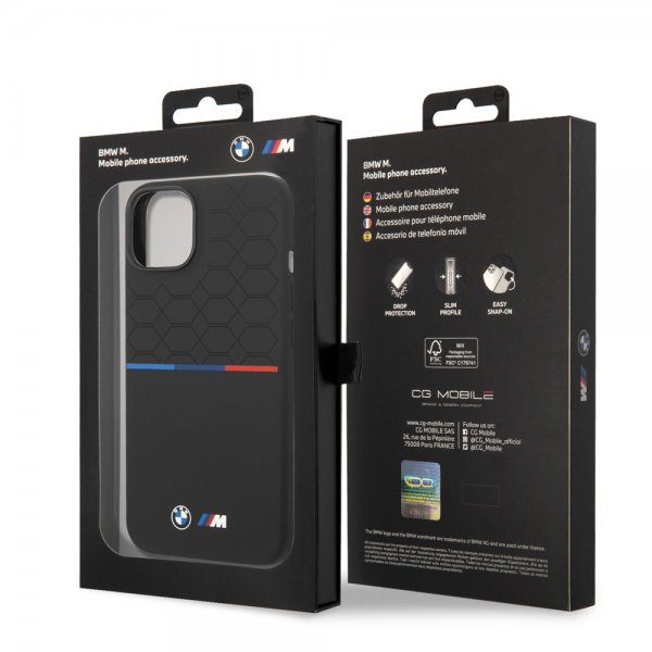 iPhone 14 Plus Skal Tricolor Line & Logo Svart