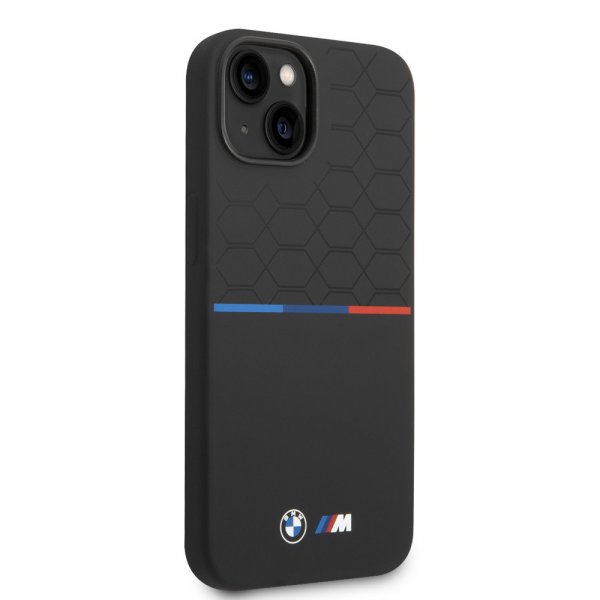 iPhone 14 Plus Skal Tricolor Line & Logo Svart