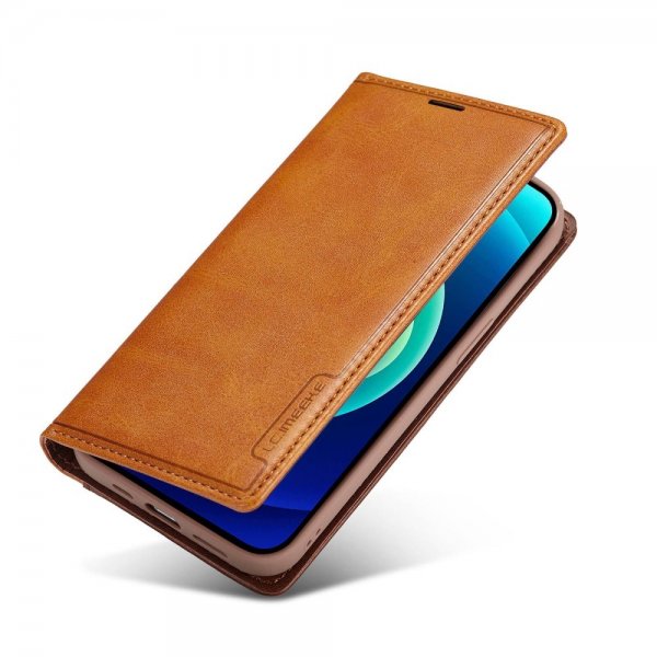 iPhone 14 Pro Fodral Kortfack Utsida Brun