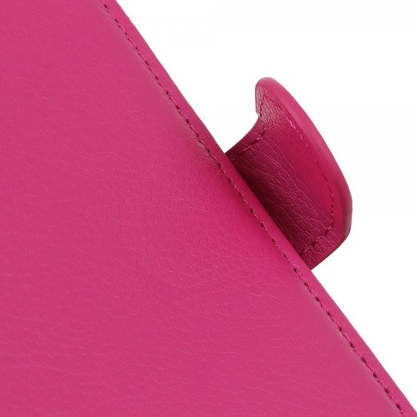 iPhone 14 Pro Fodral Litchi Magenta