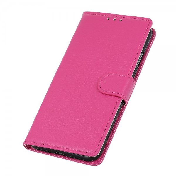 iPhone 14 Pro Fodral Litchi Magenta