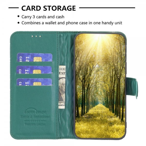 iPhone 14 Pro Fodral Rombmönster Grön