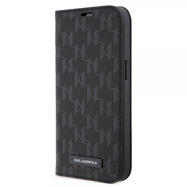 iPhone 14 Pro Fodral Saffiano Monogram Svart