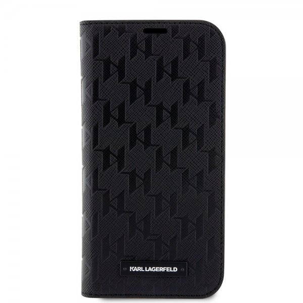 iPhone 14 Pro Fodral Saffiano Monogram Svart