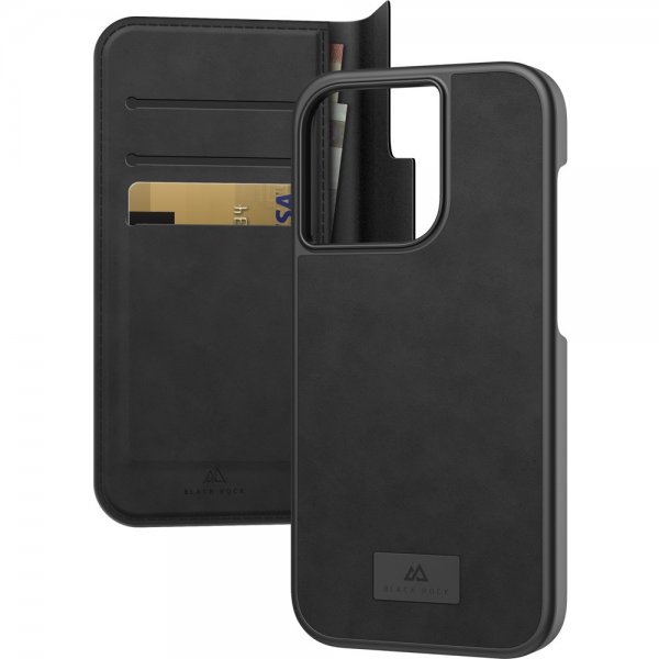 iPhone 14 Pro Max Fodral 2 in 1 Wallet Case Löstagbart Skal Svart