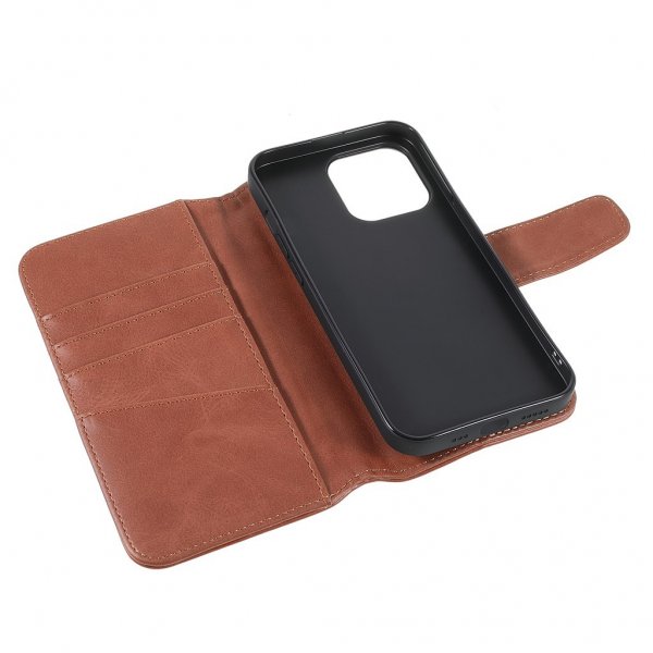iPhone 14 Pro Max Fodral Essential Leather Maple Brown