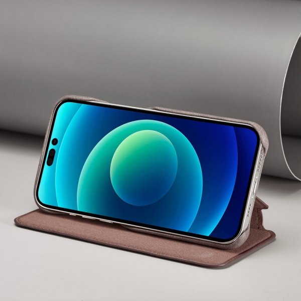 iPhone 14 Pro Max Fodral Flip Mörkbrun