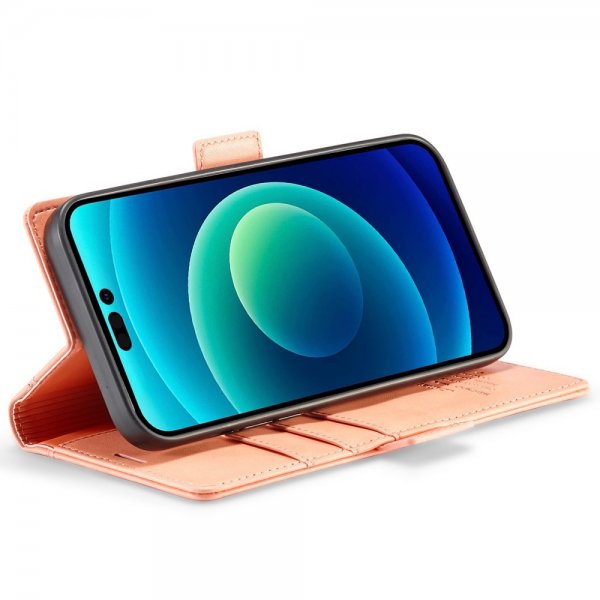 iPhone 14 Pro Max Fodral med Kortfack Rosa