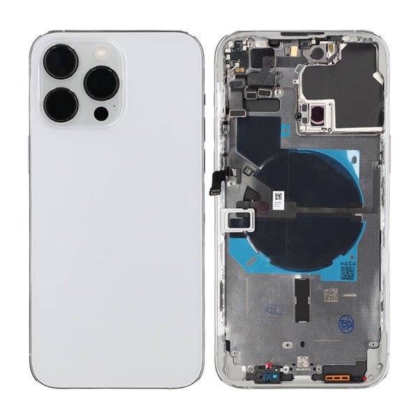 iPhone 14 Pro Max Mittenram med smådelar OEM - Vit