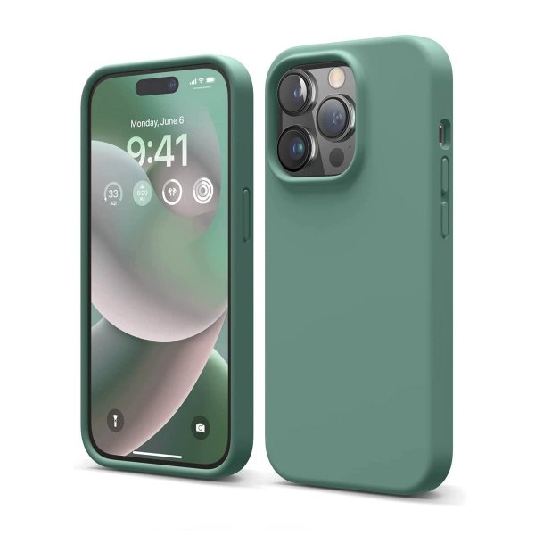 iPhone 14 Pro Max Skal Silikon Grön