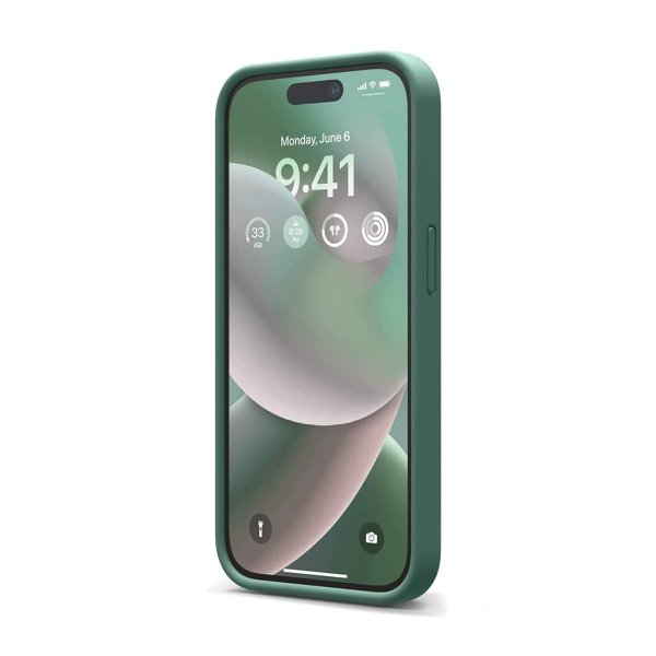 iPhone 14 Pro Max Skal Silikon Grön
