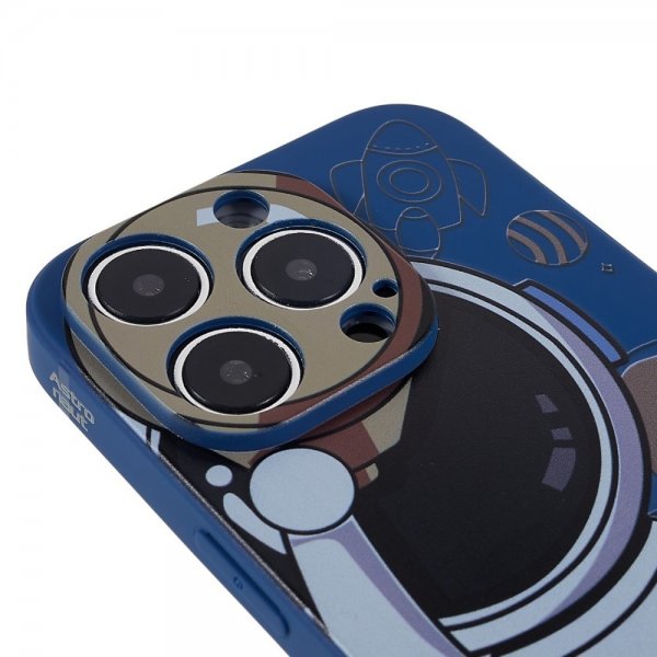 iPhone 14 Pro Max Skal Astronaut Blå Grå