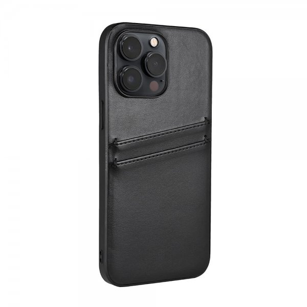 iPhone 14 Pro Max Skal Backcover with Card Slots Svart