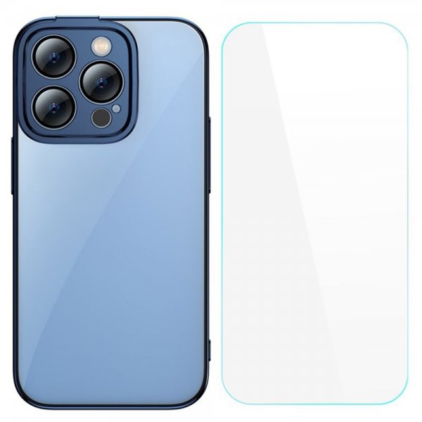 iPhone 14 Pro Max Cover Glitter Series Blå