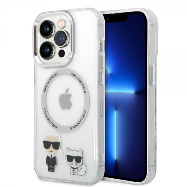 iPhone 14 Pro Max Skal Karl & Choupette MagSafe Transparent