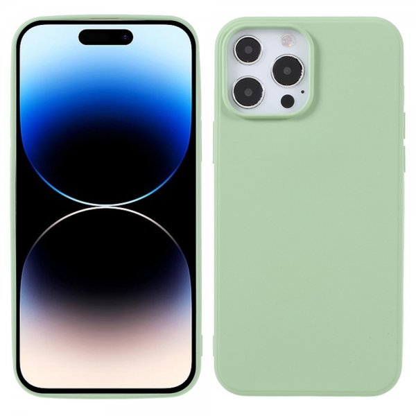 iPhone 14 Pro Max Skal Liquid Silicone Ljusgrön