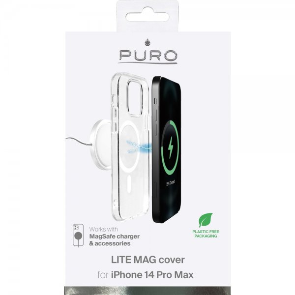 iPhone 14 Pro Max Skal LITE MAG Transparent