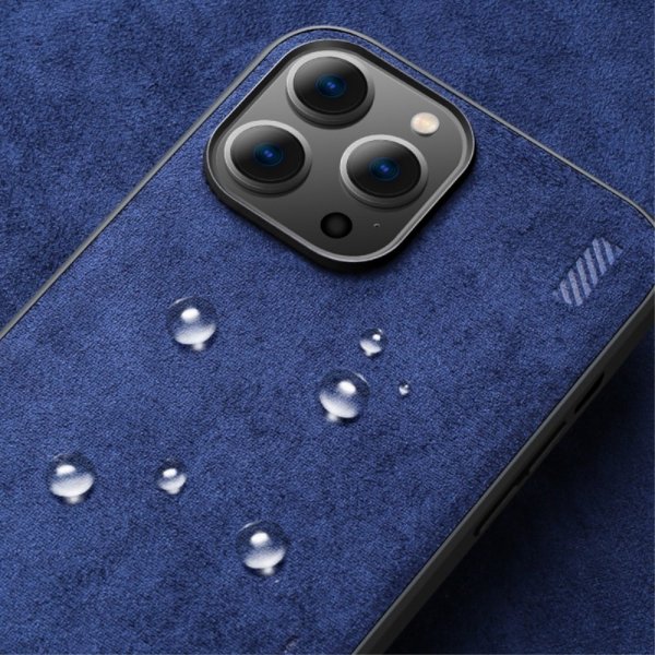 iPhone 14 Pro Max Skal Mockatextur Blå