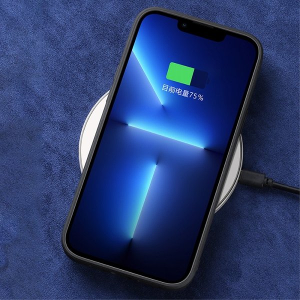 iPhone 14 Pro Max Skal Mockatextur Blå