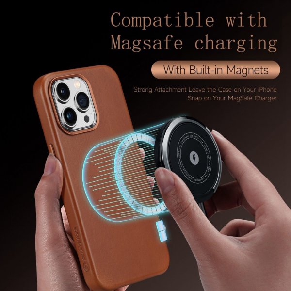 iPhone 14 Pro Max Skal Naples Series MagSafe Ljusbrun