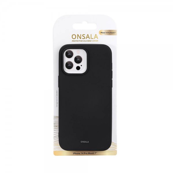 iPhone 14 Pro Max Skal Silikon Svart