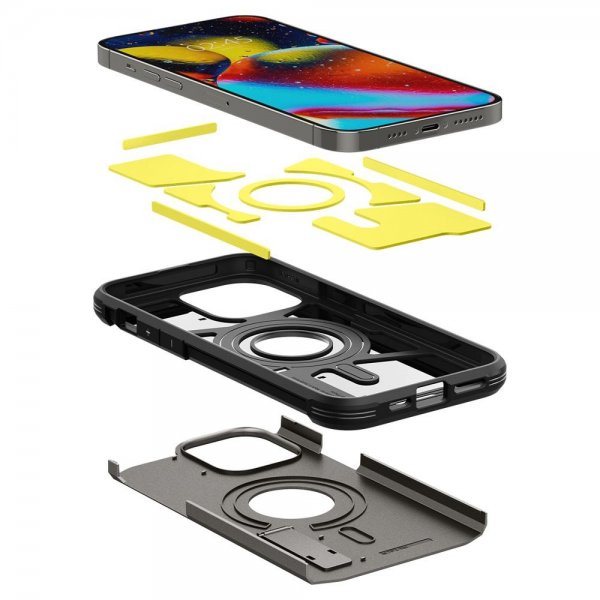 iPhone 14 Pro Max Skal Tough Armor MagFit Gunmetal