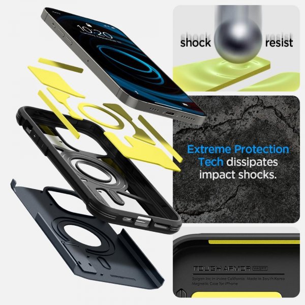 iPhone 14 Pro Max Skal Tough Armor MagFit Metal Slate