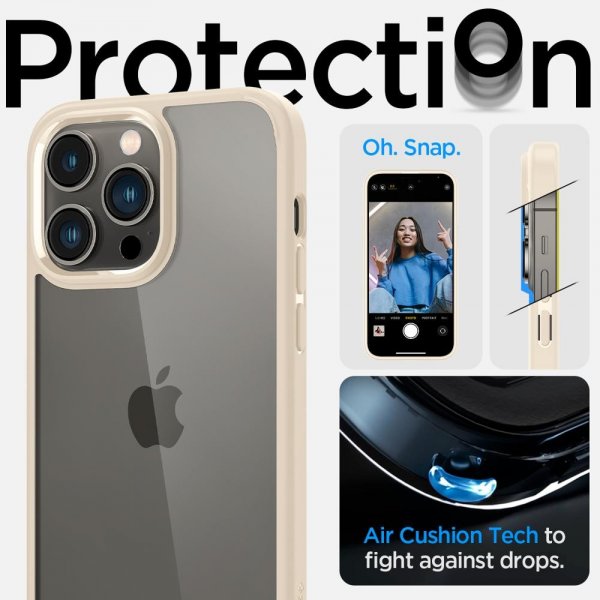 iPhone 14 Pro Max Skal Ultra Hybrid Sand Beige