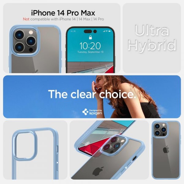 iPhone 14 Pro Max Skal Ultra Hybrid Sierra Blue