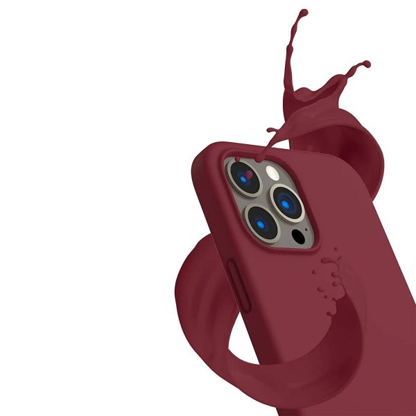 iPhone 14 Pro Skal Silikon Röd