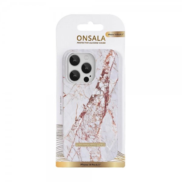 iPhone 14 Pro Skal Fashion Edition White Rhino Marble