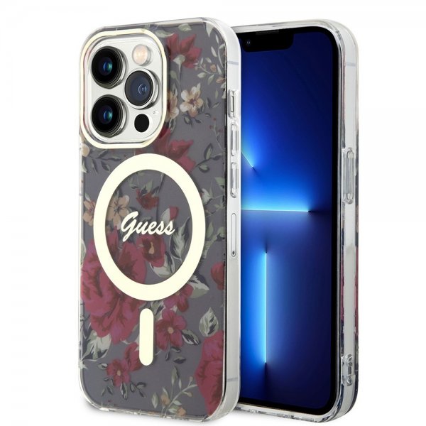 iPhone 14 Pro Skal Flower MagSafe Kaki