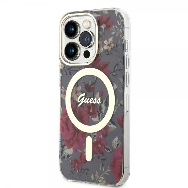 iPhone 14 Pro Skal Flower MagSafe Kaki