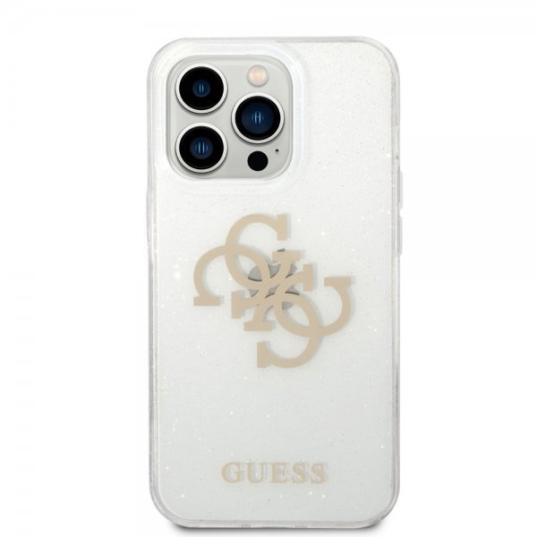 iPhone 14 Pro Skal Full Glitter Transparent
