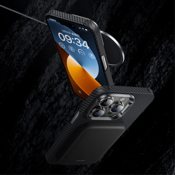 iPhone 14 Pro Skal Kevlar MagSafe Svart