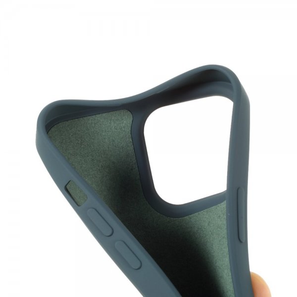 iPhone 14 Pro Skal Liquid Silicone Petrol