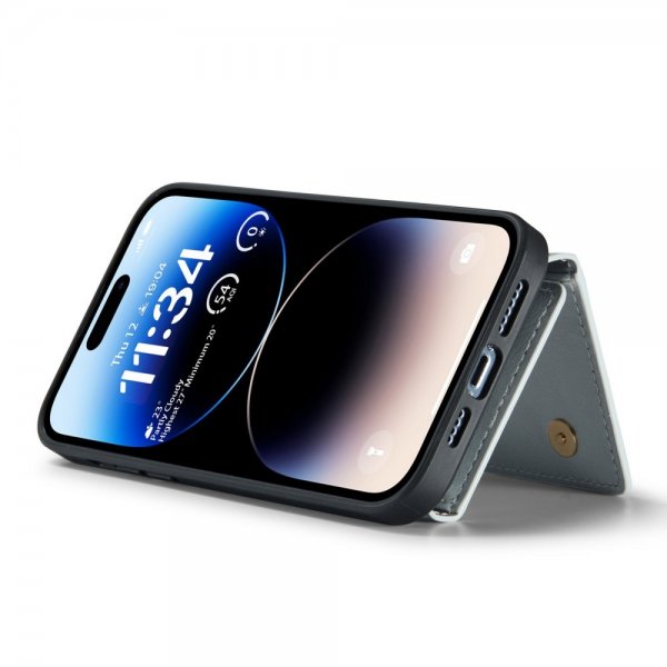 iPhone 14 Pro Skal M3 Series Löstagbar Korthållare Silver