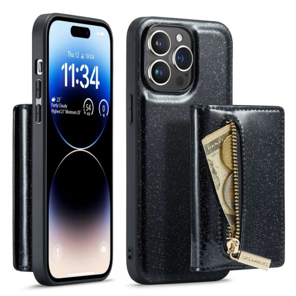 iPhone 14 Pro Skal M3 Series Löstagbar Korthållare Svart