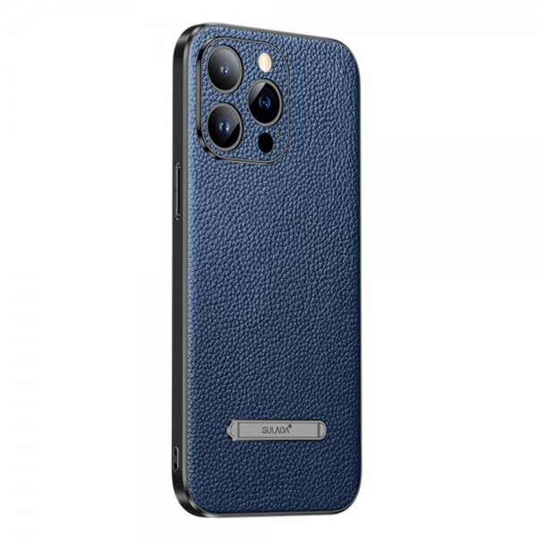 iPhone 14 Pro Skal med Stativ Blå