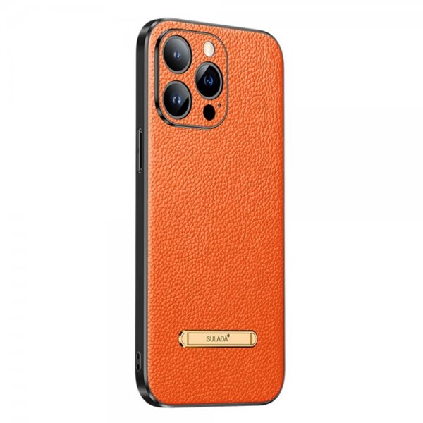 iPhone 14 Pro Skal med Stativ Orange