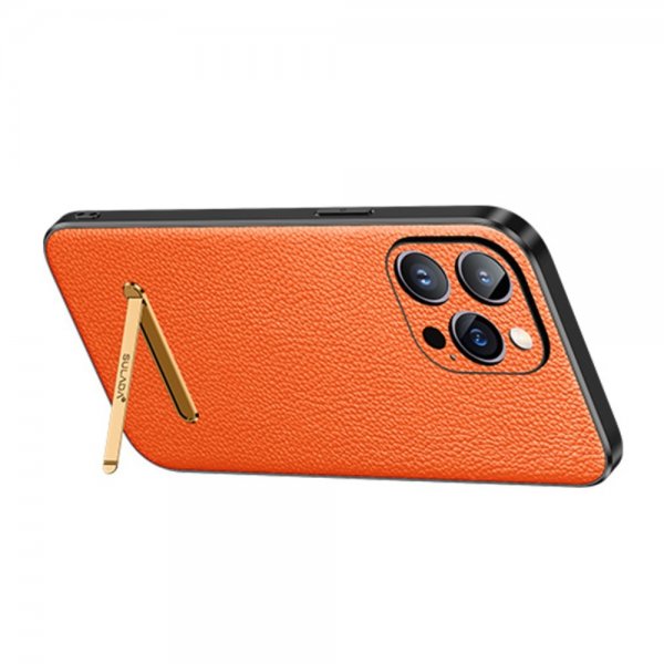 iPhone 14 Pro Skal med Stativ Orange