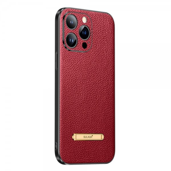 iPhone 14 Pro Skal med Stativ Röd