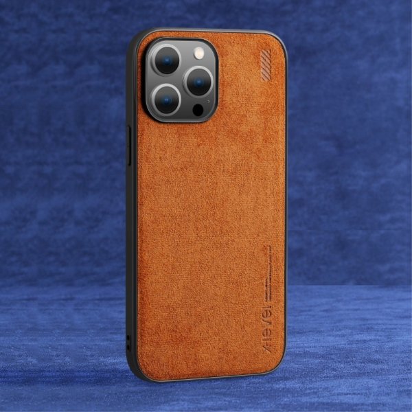 iPhone 14 Pro Skal Mockatextur Brun